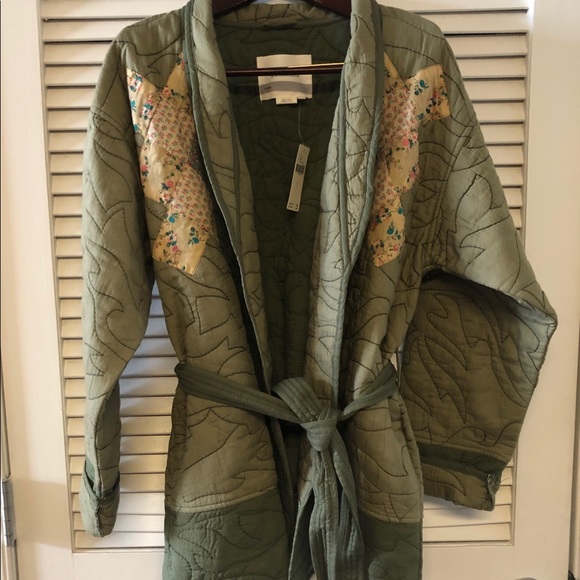Anthropologie Quilted patchwork Kimono coat jacket - Picture 2 of 16